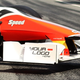 Illustration for article titled This sponsor-less F1 car is plastered with fake ads